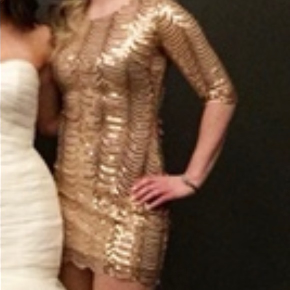 Sequin Lulu dress quarter length sleeve size small - Picture 2 of 2